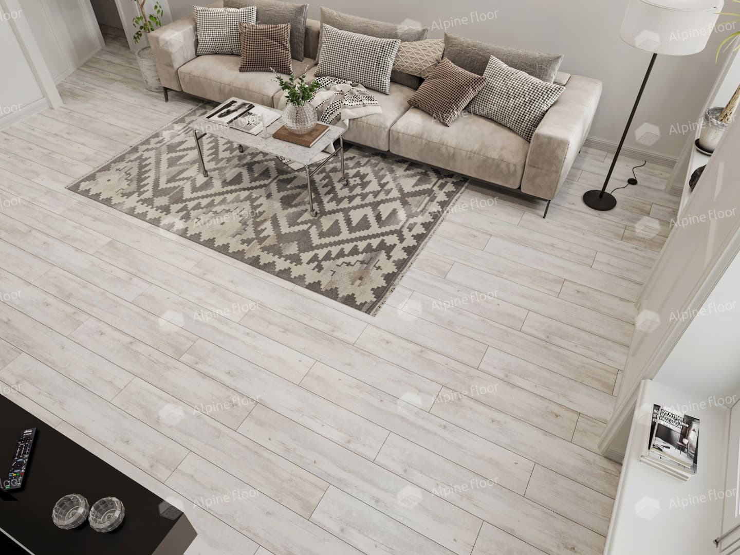 Напольная кварцвиниловая плитка Акация Click