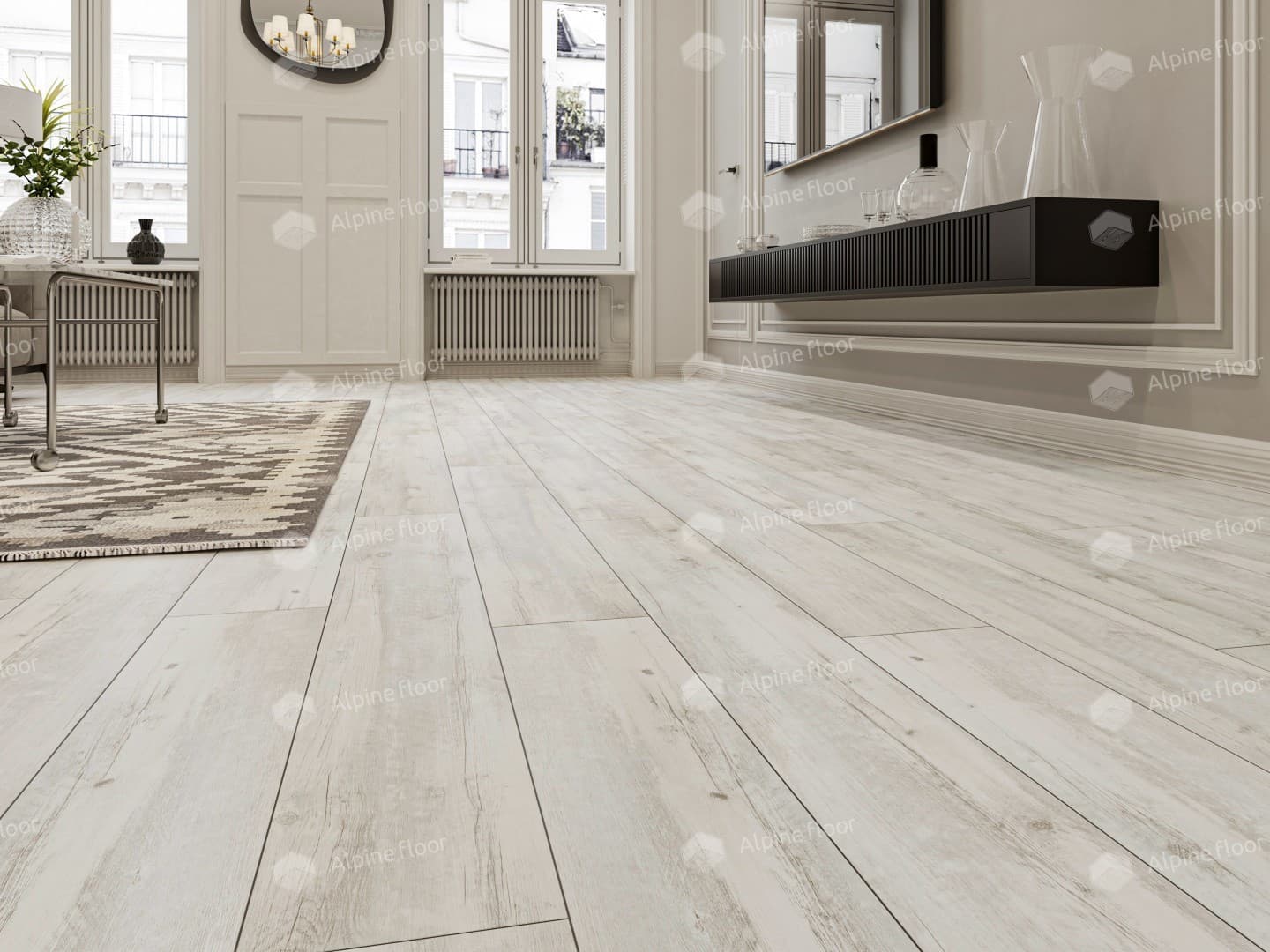 Напольная кварцвиниловая плитка Акация Click