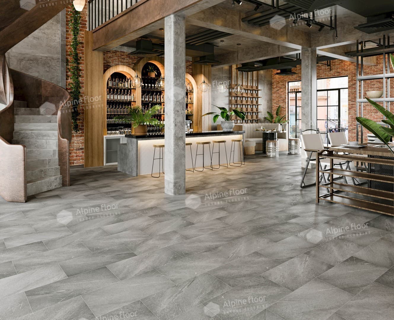 Напольная кварцвиниловая плитка Авенгтон (без подложки)