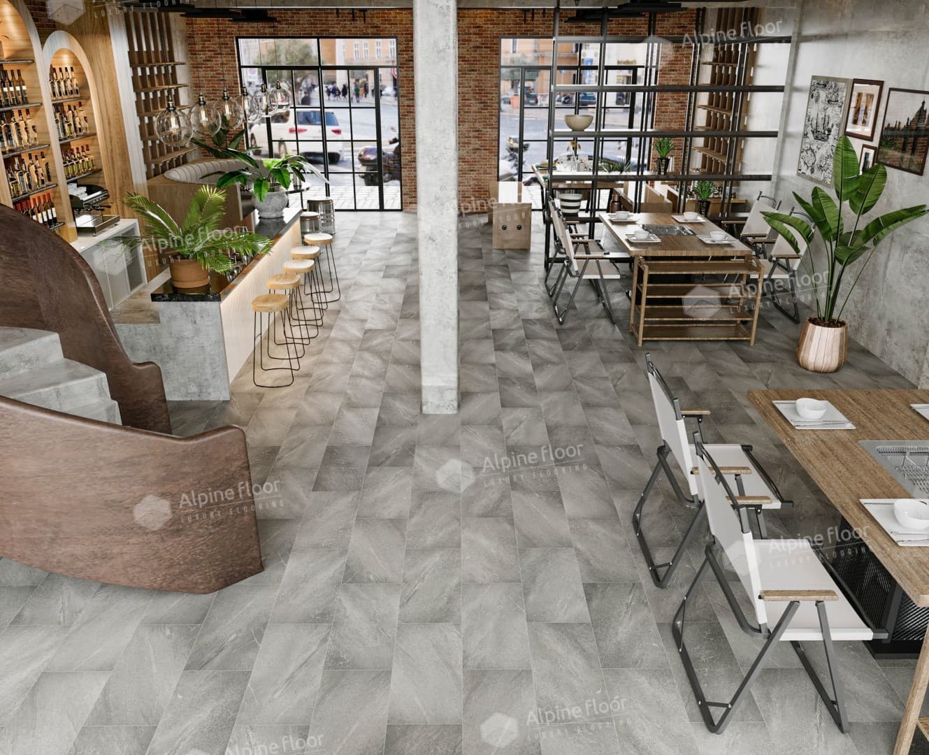 Напольная кварцвиниловая плитка Авенгтон (без подложки)