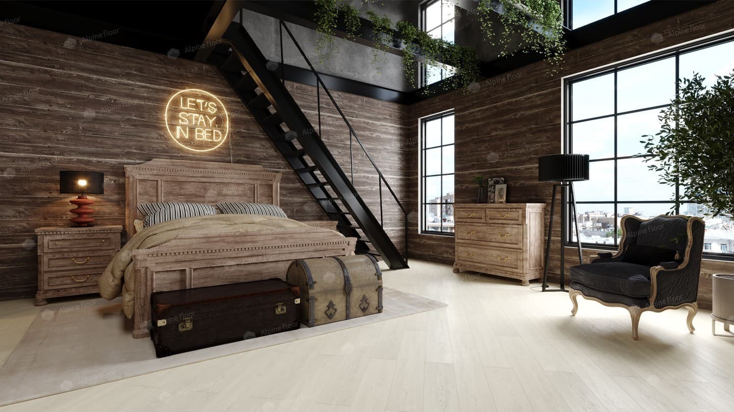 Напольная кварцвиниловая плитка Дуб Арктик