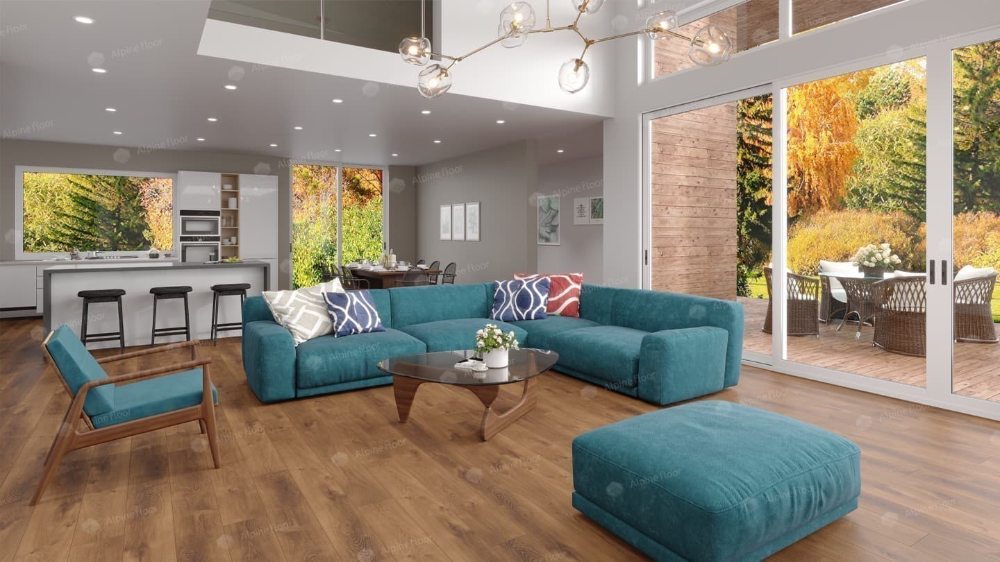 Напольная кварцвиниловая плитка Дуб Насыщенный ABA