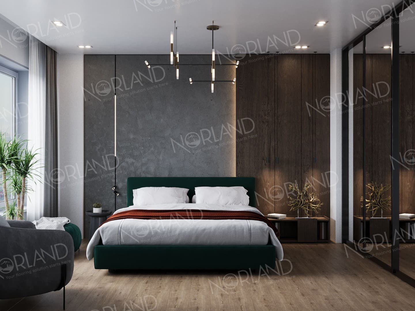 Напольная кварцвиниловая плитка Flosi