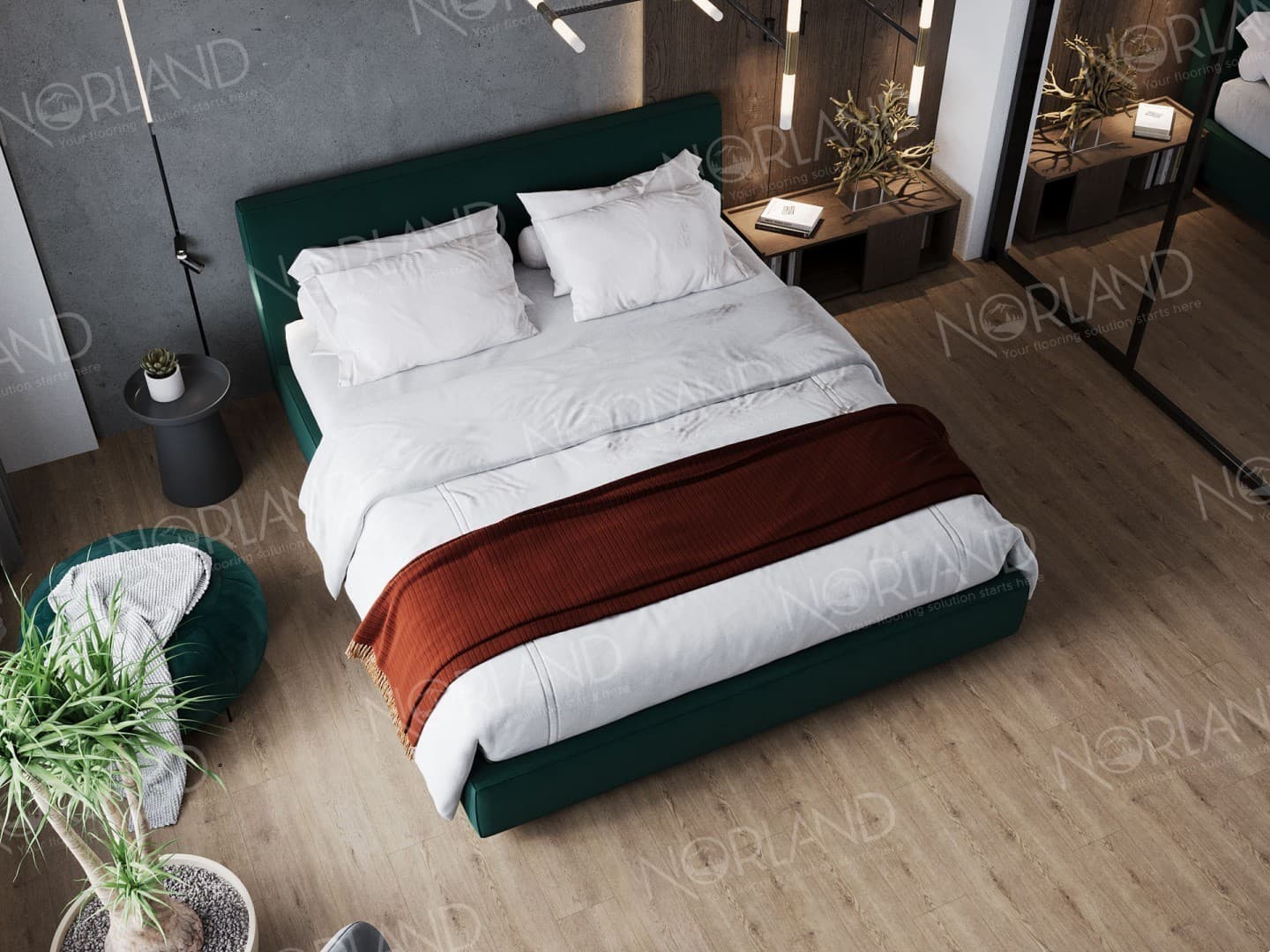 Напольная кварцвиниловая плитка Flosi