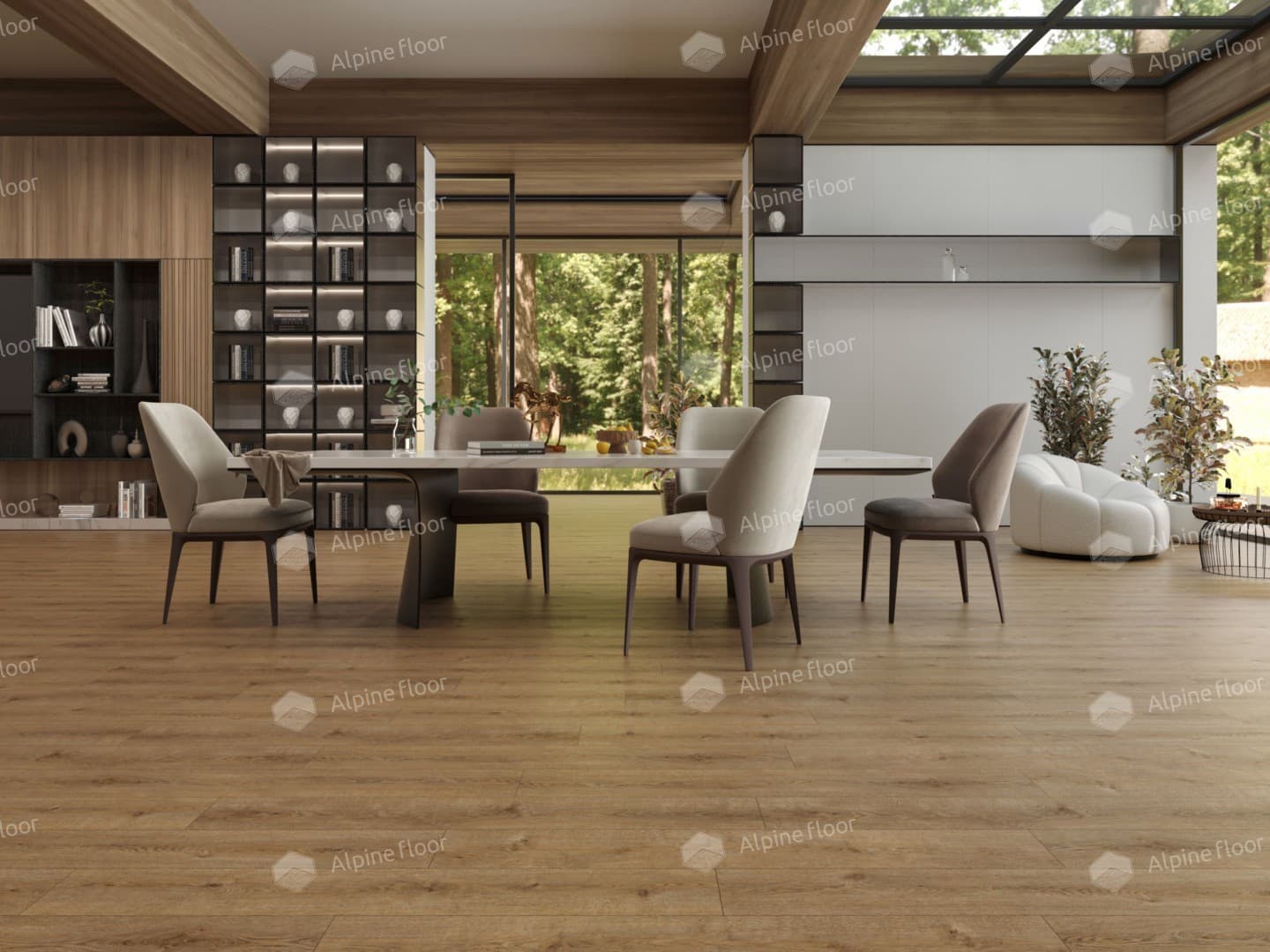 Напольная кварцвиниловая плитка Ларгетто