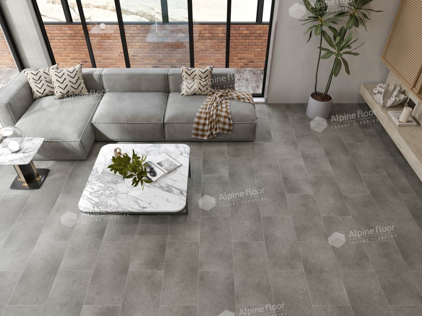 Напольная кварцвиниловая плитка Майдес (без подложки)