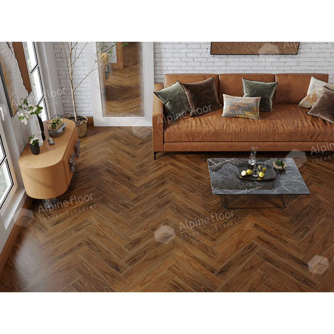 Напольная кварцвиниловая плитка Орех Кенари