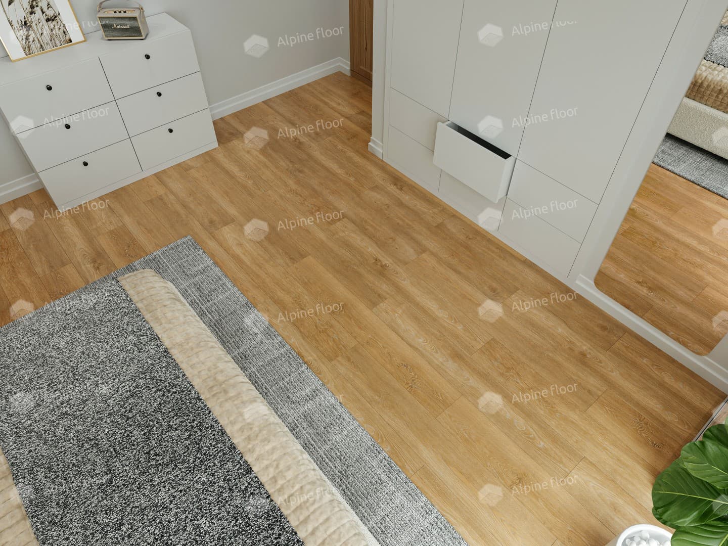 Напольная кварцвиниловая плитка Секвойя Пуро