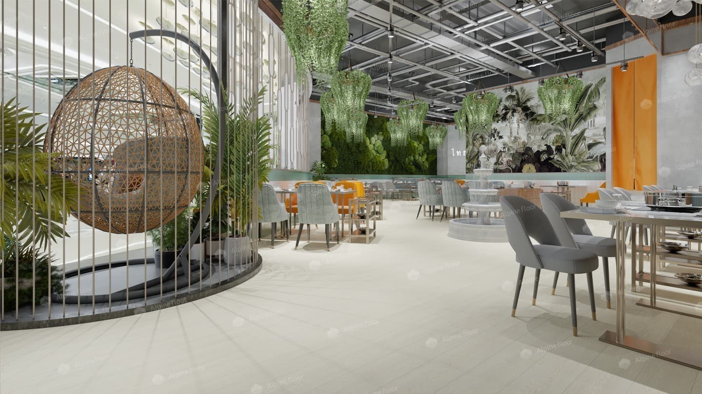 Напольная кварцвиниловая плитка Зимний лес