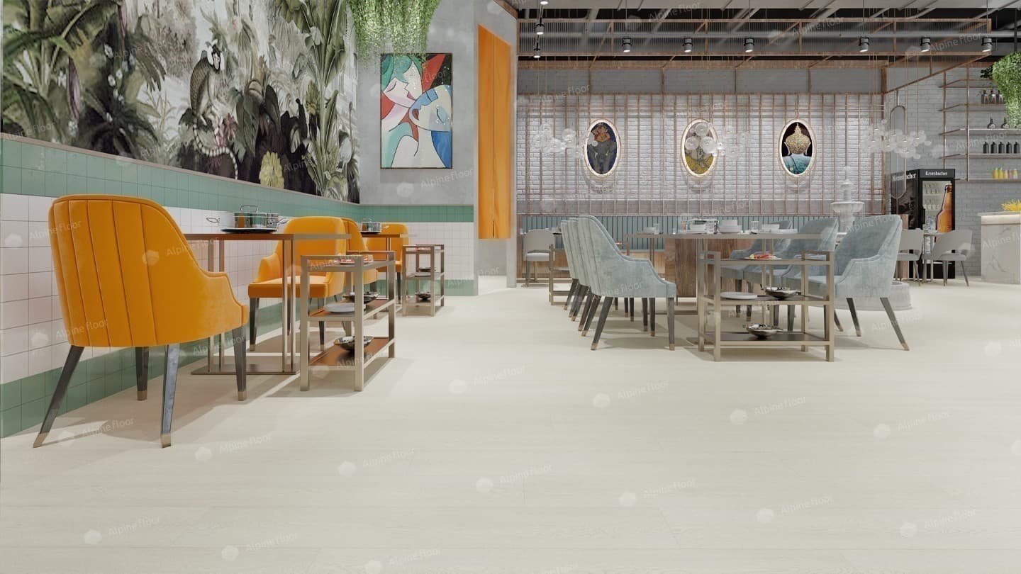 Напольная кварцвиниловая плитка Зимний лес