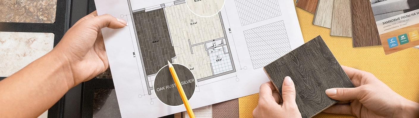 Подбор материалов и визуализация интерьера