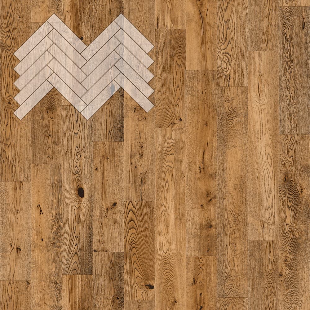 Паркет Елка Английская Lab Arte Angle Дуб Кантри Эбен лак 500х110х14/3