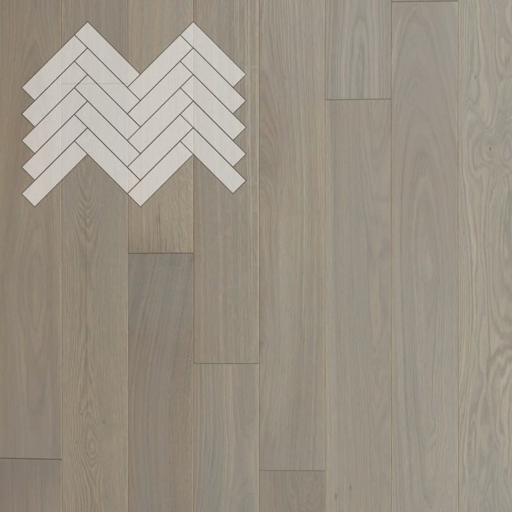 Паркет Елка Английская Lab Arte Angle Дуб Натур Concrete лак 500х125х14/3