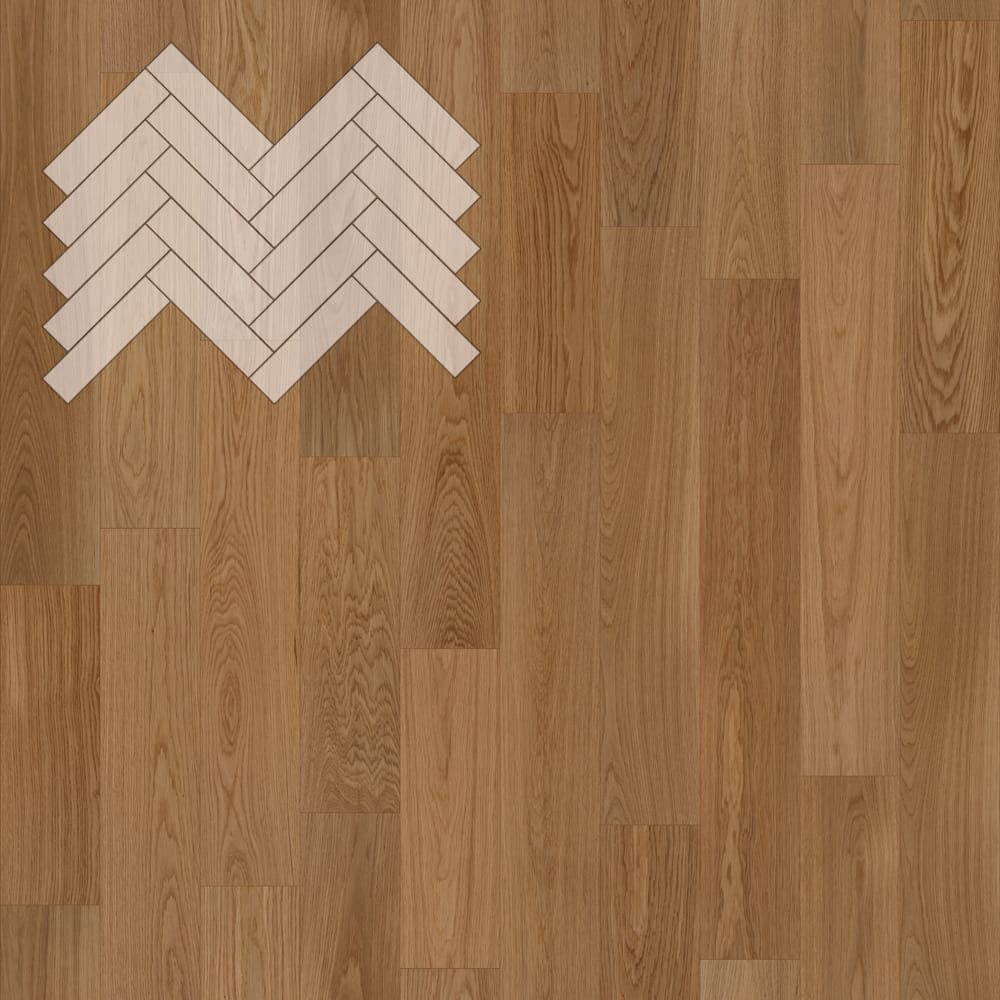 Паркет Елка Английская Lab Arte Angle Дуб Натур Гридж лак 500х125х14/3