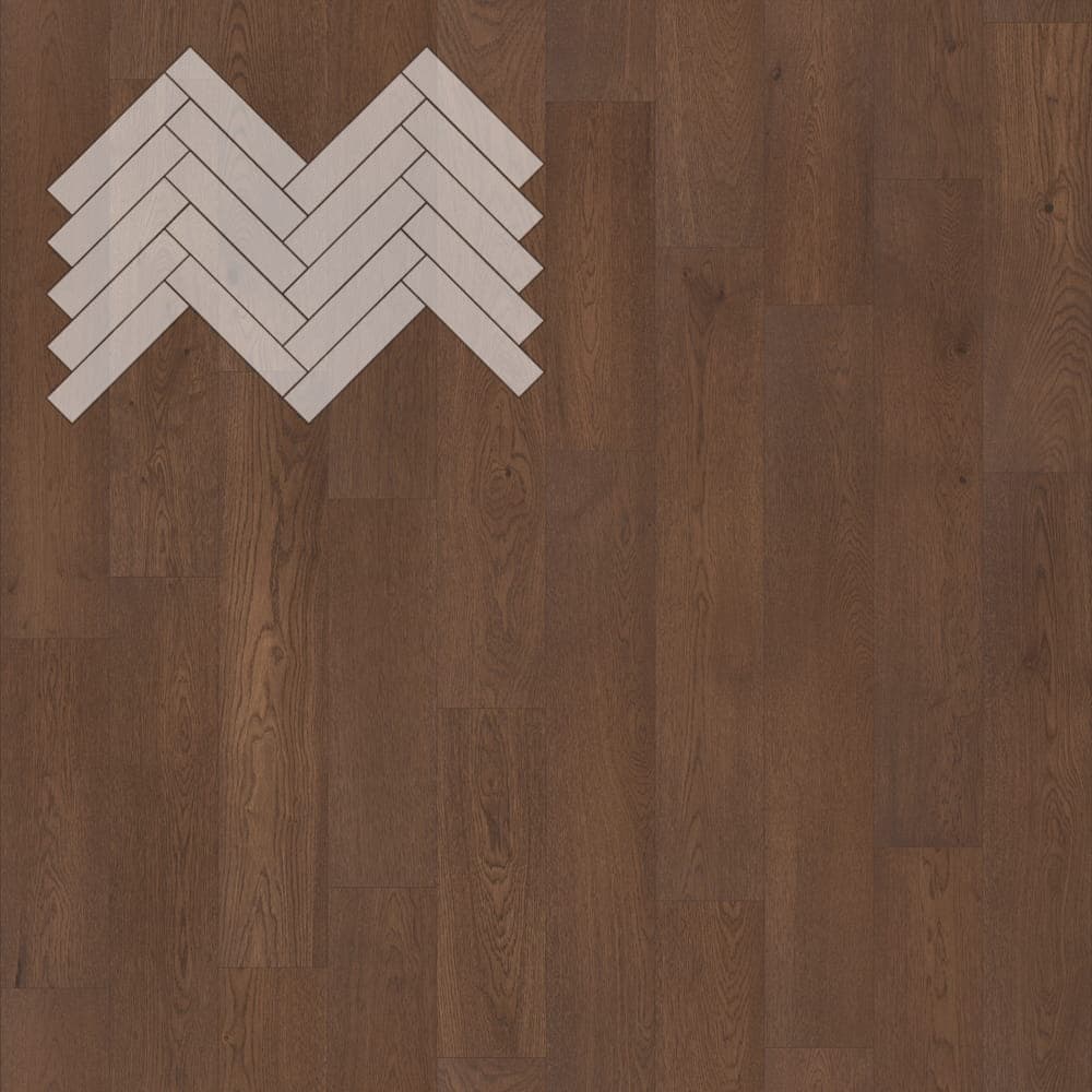 Паркет Елка Английская Lab Arte Angle Дуб Натур Грот лак 500х110х14/3