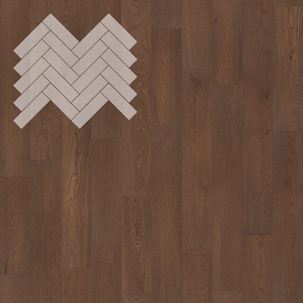 Паркет Елка Английская Lab Arte Angle Дуб Натур Грот лак 500х150х14/3