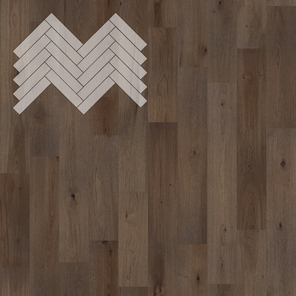 Паркет Елка Английская Lab Arte Angle Дуб Натур Кайт лак 500х110х14/3