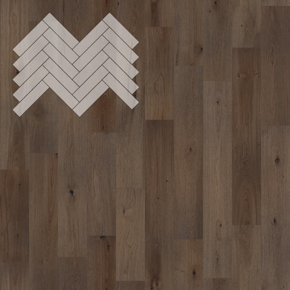 Паркет Елка Английская Lab Arte Angle Дуб Натур Кайт лак 500х125х14/3