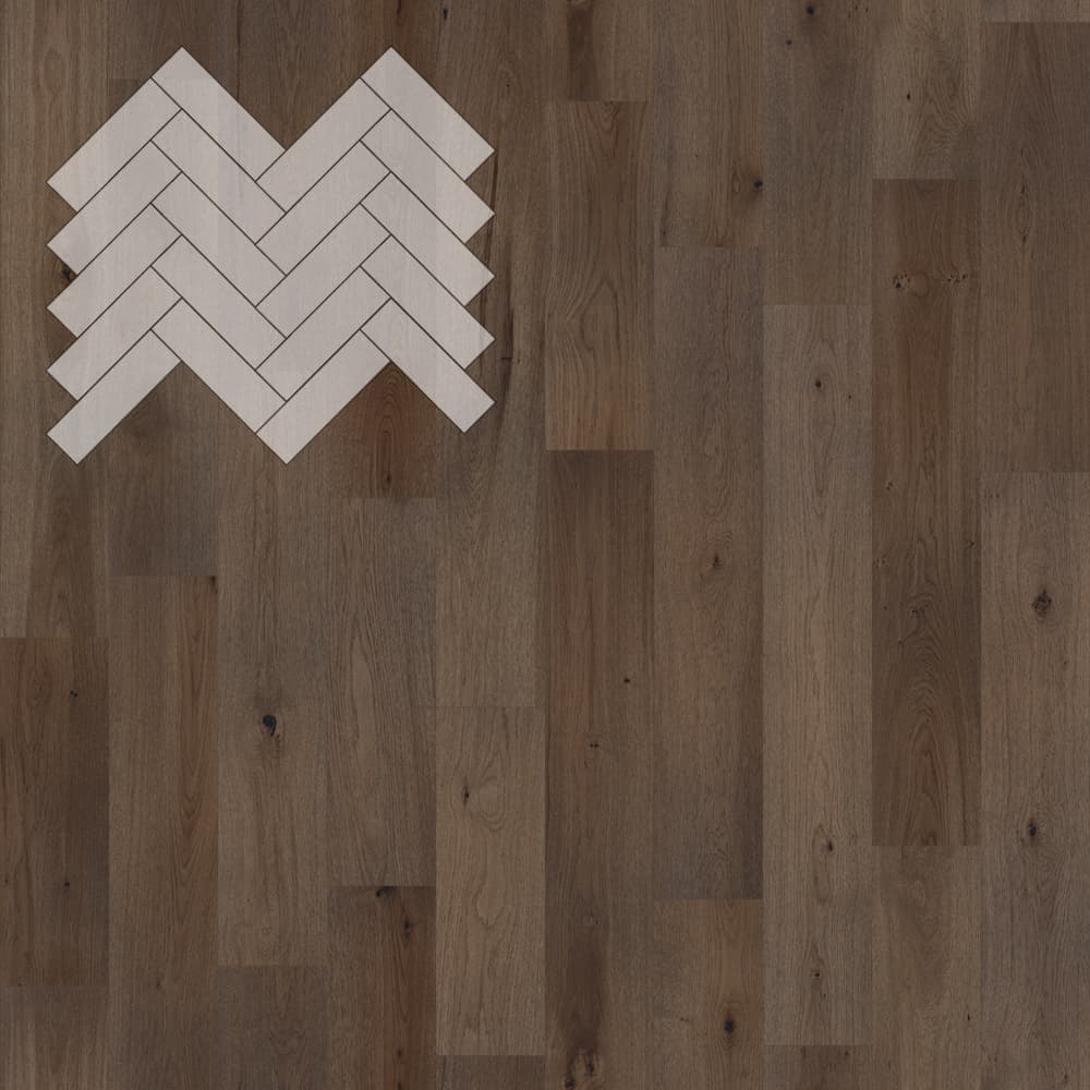 Паркет Елка Английская Lab Arte Angle Дуб Натур Кайт лак 500х150х14/3