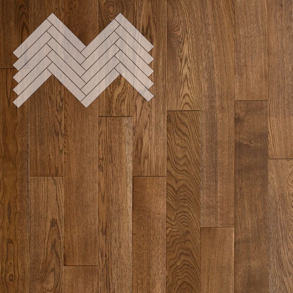 Паркет Елка Английская Lab Arte Angle Дуб Натур Лаэрт лак 500х90х14/3