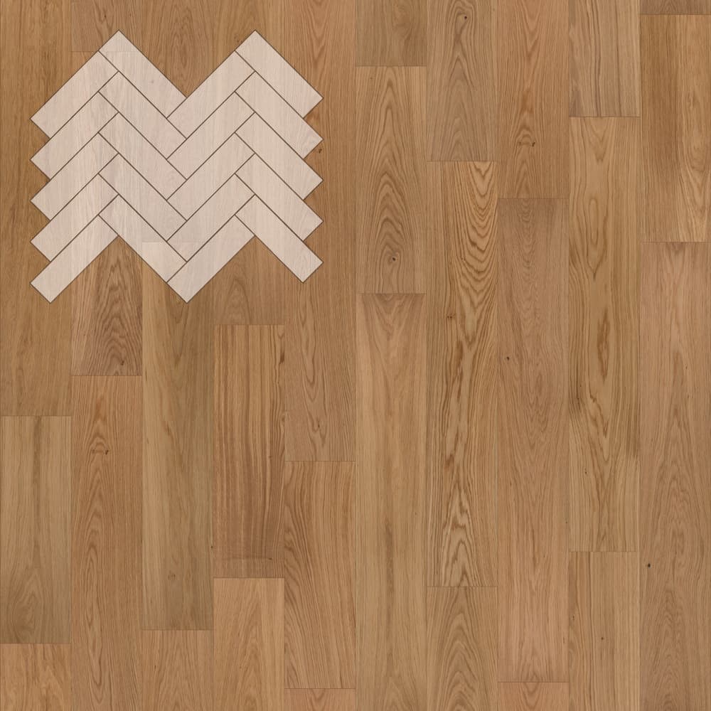 Паркет Елка Английская Lab Arte Angle Дуб Натур Прозрачное масло 500х125х14/3