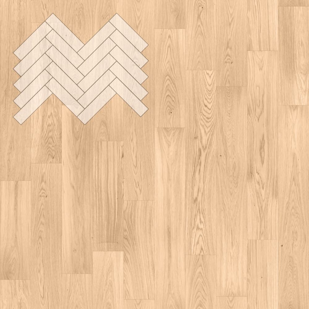 Паркет Елка Английская Lab Arte Angle Дуб Рустик Блонд лак 500х125х14/3