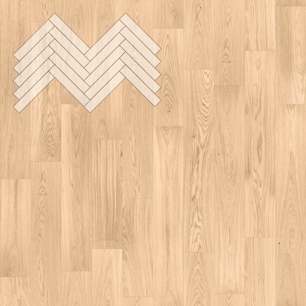 Паркет Елка Английская Lab Arte Angle Дуб Рустик Блонд лак 500х90х14/3