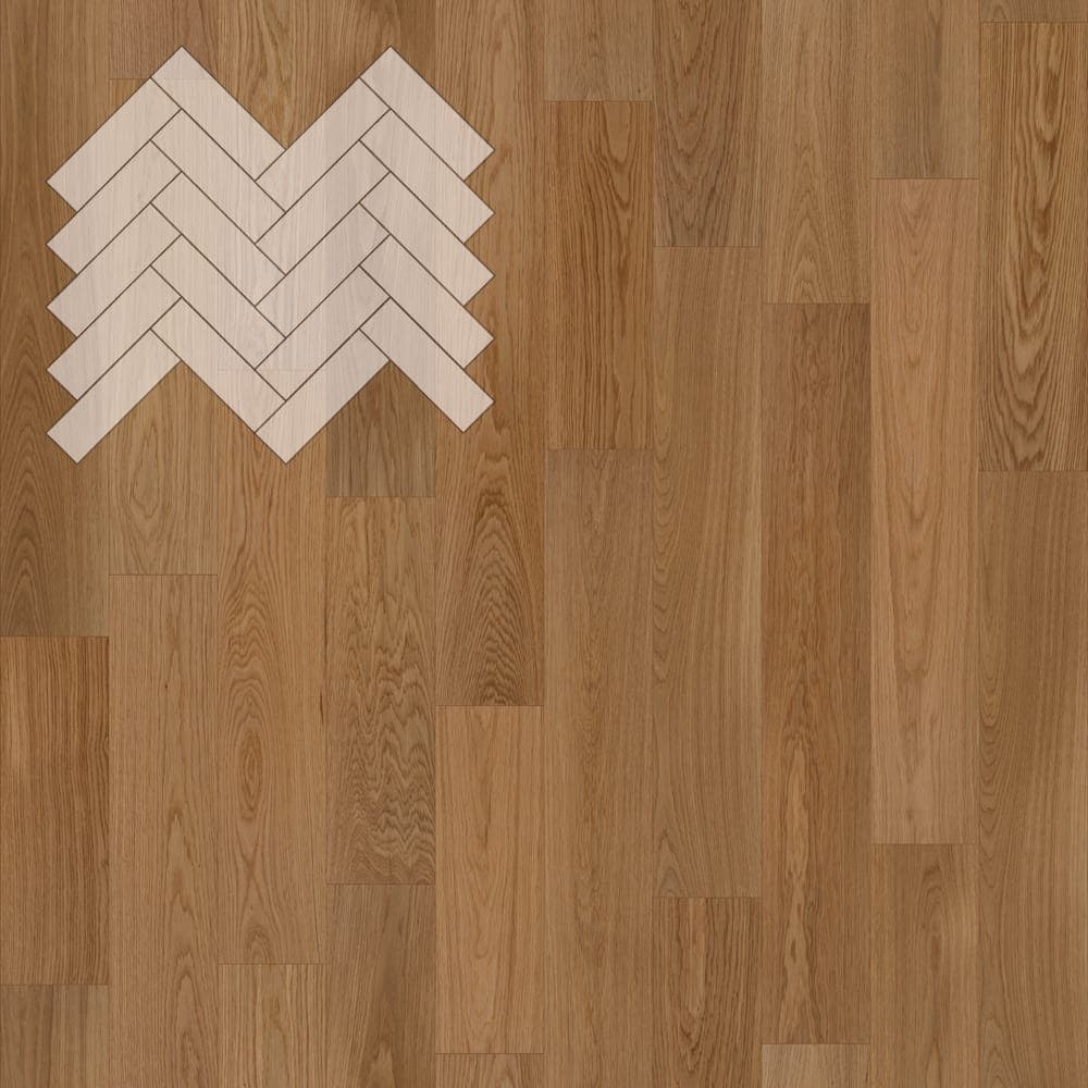 Паркет Елка Английская Lab Arte Angle Дуб Рустик Гридж лак 500х150х14/3