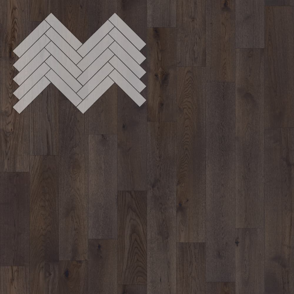 Паркет Елка Английская Lab Arte Angle Дуб Рустик Грот лак 500х110х14/3