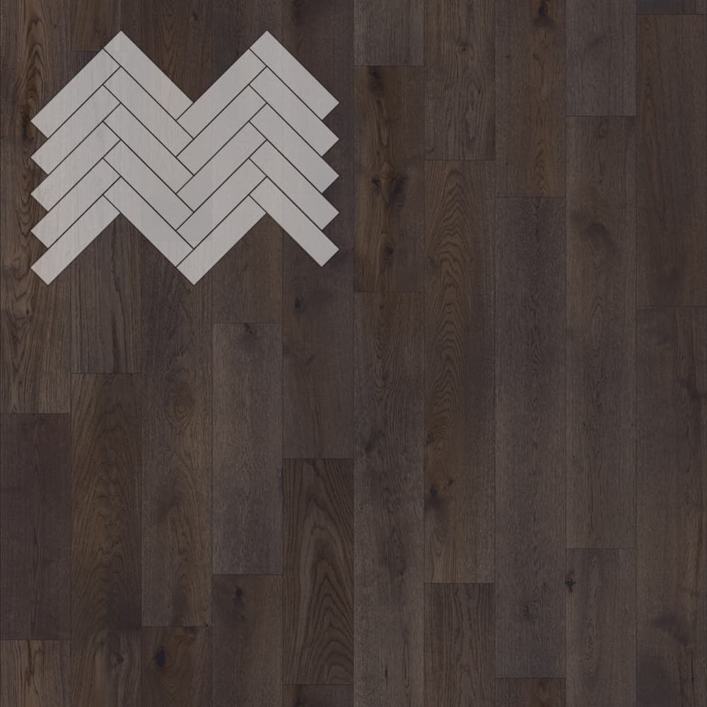 Паркет Елка Английская Lab Arte Angle Дуб Рустик Грот лак 500х125х14/3