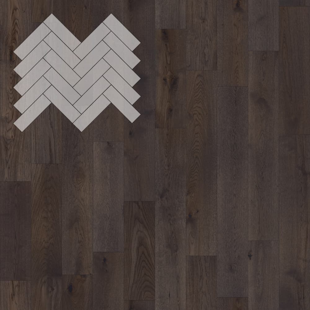 Паркет Елка Английская Lab Arte Angle Дуб Рустик Грот лак 500х150х14/3