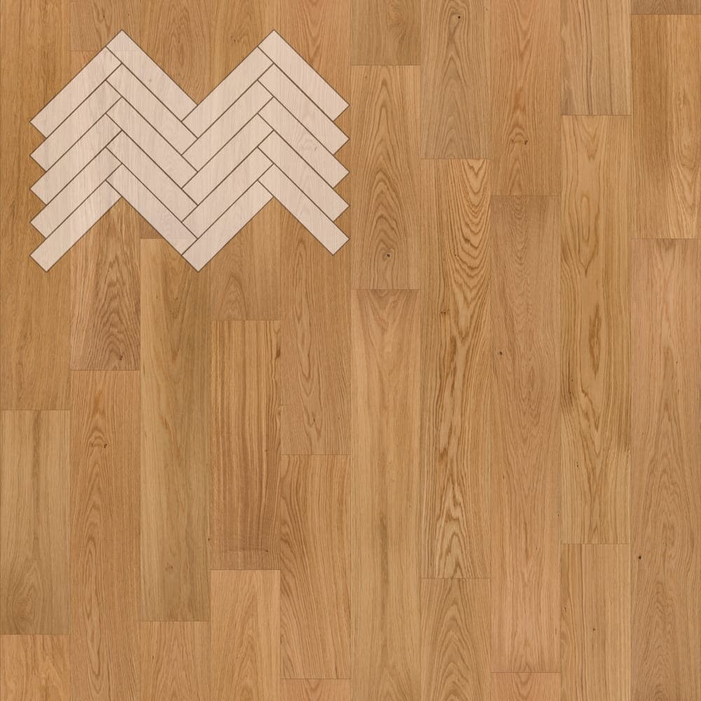 Паркет Елка Английская Lab Arte Angle Дуб Рустик Кольт лак 500х110х14/3