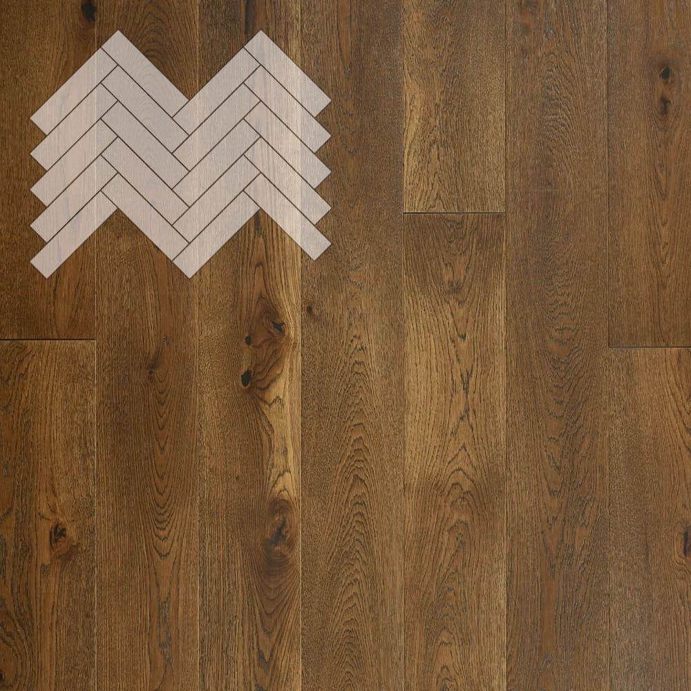 Паркет Елка Английская Lab Arte Angle Дуб Рустик Лофт лак 500х125х14/3