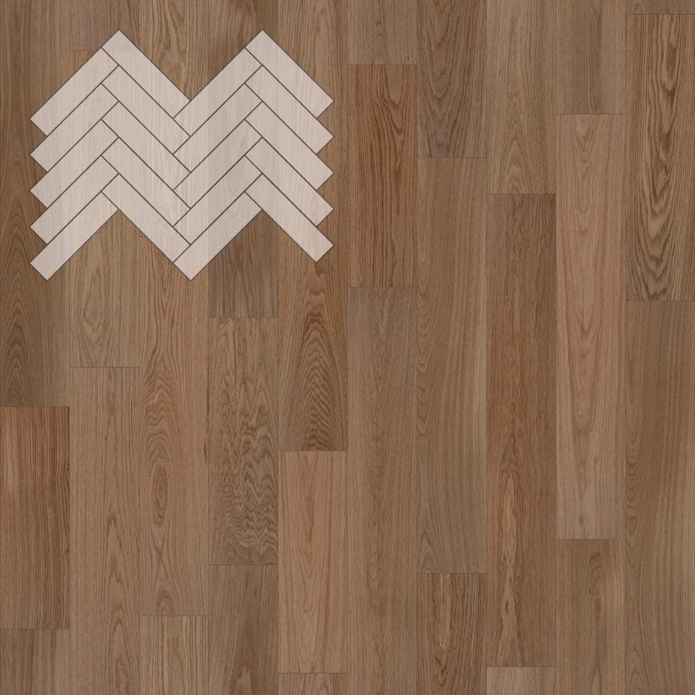 Паркет Елка Английская Lab Arte Angle Дуб Рустик Норвег лак 500х125х14/3