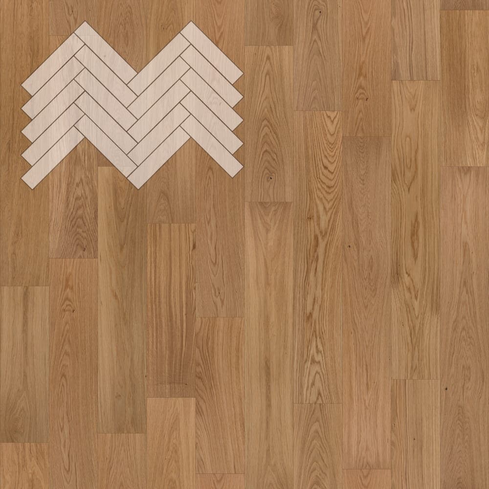 Паркет Елка Английская Lab Arte Angle Дуб Рустик Прозрачное масло 500х110х14/3