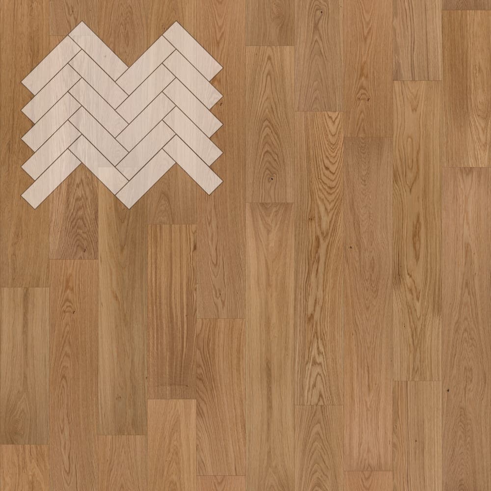 Паркет Елка Английская Lab Arte Angle Дуб Рустик Прозрачное масло 500х150х14/3