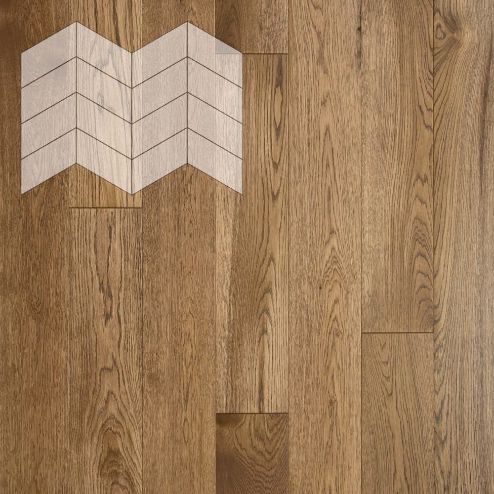 Паркет Елка Французская Lab Arte Chevron Дуб Натур Тибальт лак 400/313х150х14/3/60°