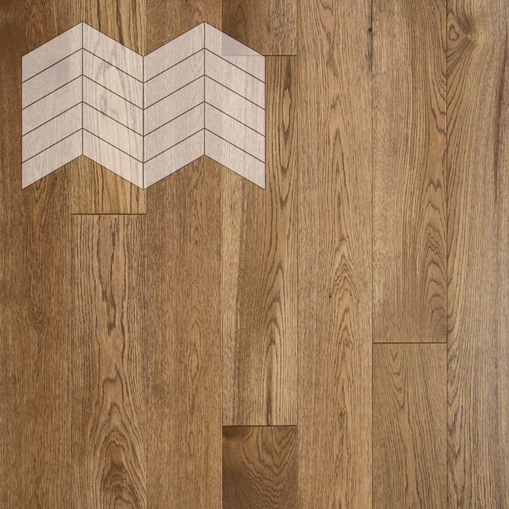 Паркет Елка Французская Lab Arte Chevron Дуб Рустик Тибальт лак 400/337х110х14/3/60°