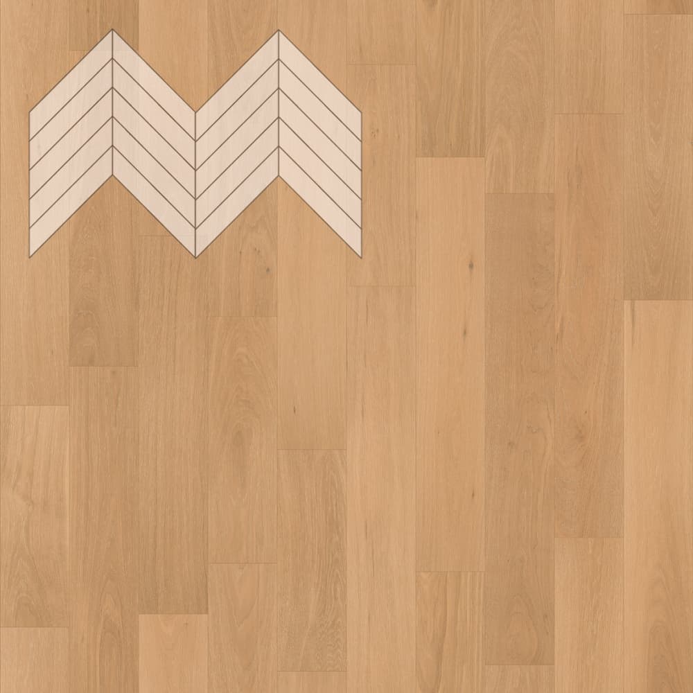 Паркет Елка Французская Lab Arte Chevron Дуб Селект Флора лак 600/510х90х14/3/45°