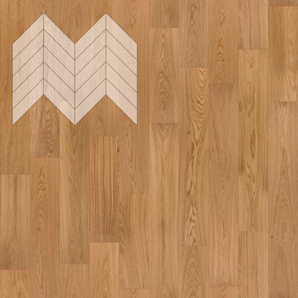 Паркет Елка Французская Lab Arte Chevron Дуб Селект Кольт лак 600/475х125х14/3/45°