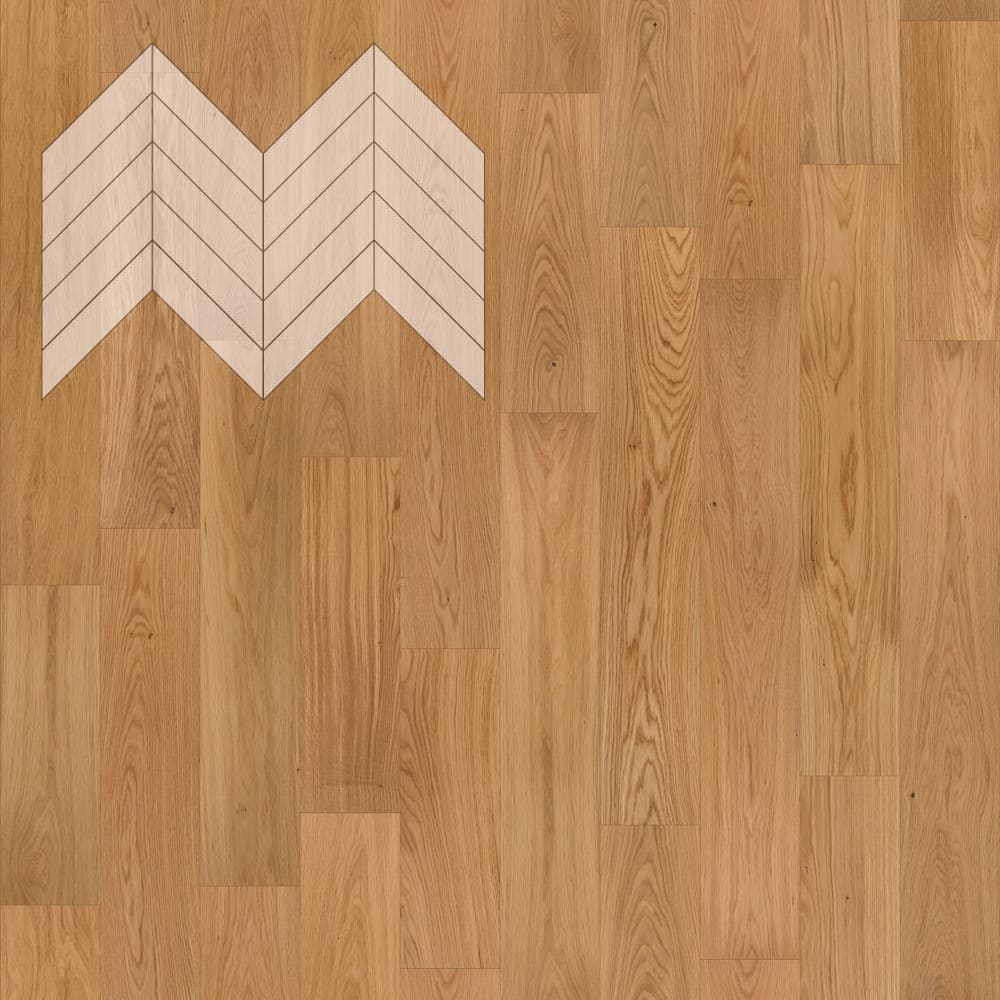 Паркет Елка Французская Lab Arte Chevron Дуб Селект Кольт лак 600/490х110х14/3/45°