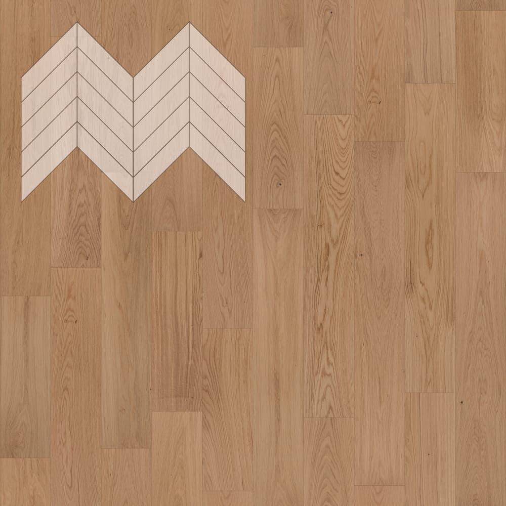 Паркет Елка Французская Lab Arte Chevron Дуб Селект Ларс лак 600/490х110х14/3/45°