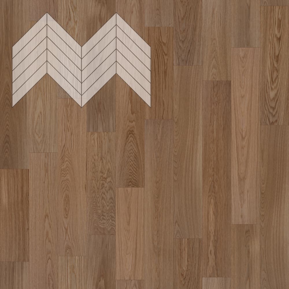 Паркет Елка Французская Lab Arte Chevron Дуб Селект Норвег лак 600/510х90х14/3/45°