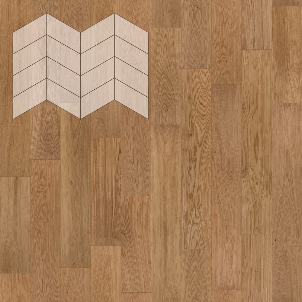 Паркет Елка Французская Lab Arte Chevron Дуб Селект Прозрачное масло 400/313х150х14/3/60°