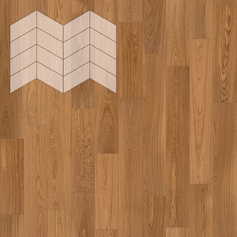 Паркет Елка Французская Lab Arte Chevron Дуб Селект Солид лак 400/313х150х14/3/60°