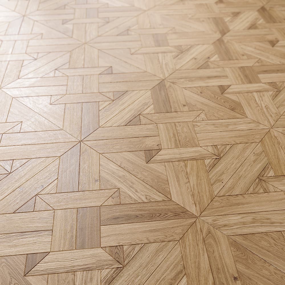 Модульный паркет инженерный Lab Arte №4-70 Дуб Рустик лак 511*511*14/3мм