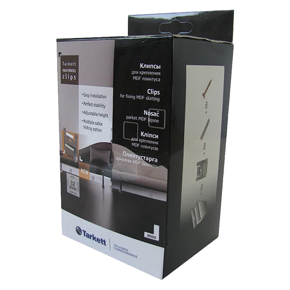 Клипсы для установки MDF плинтуса Tarkett ( уп. 32 шт.)