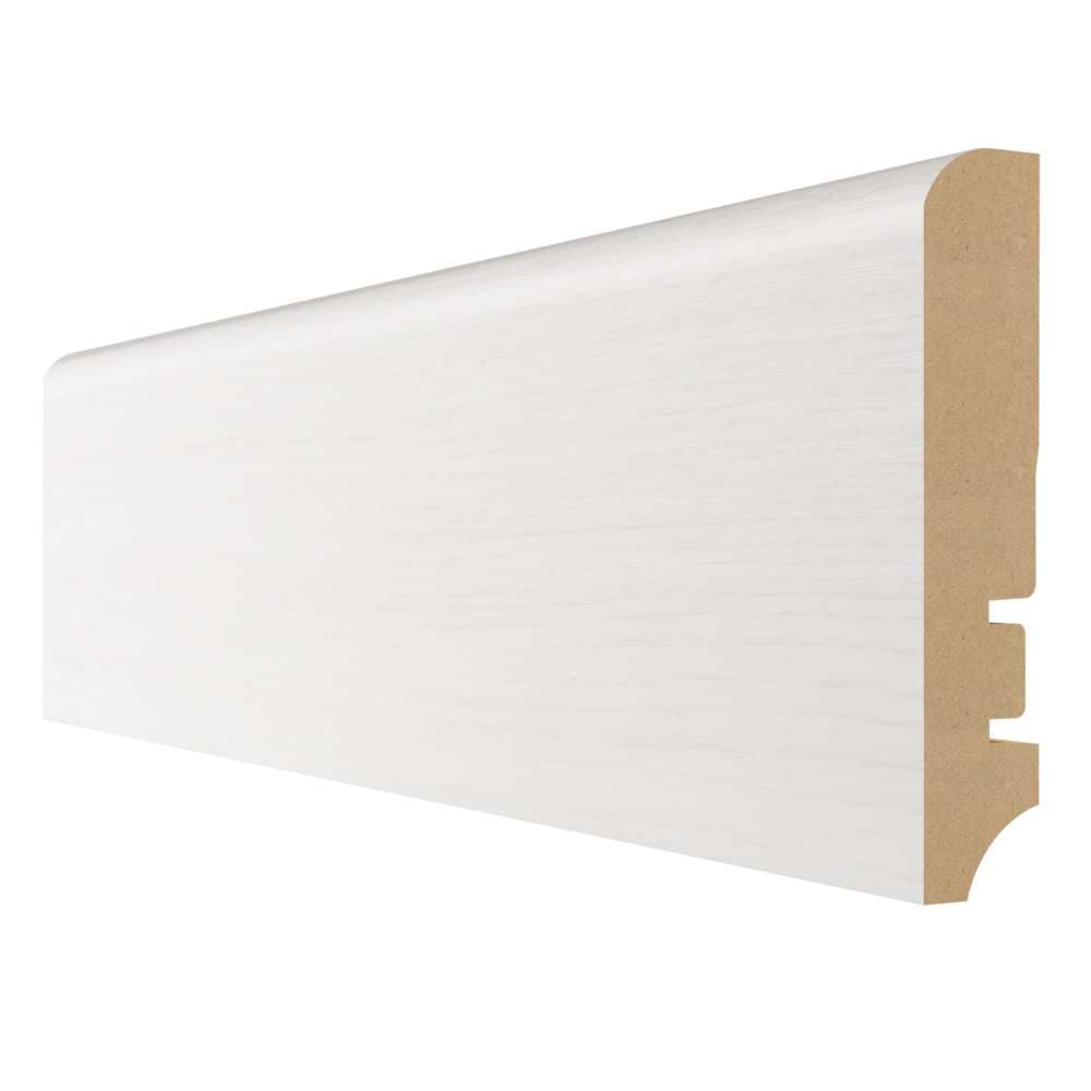 Плинтус МДФ ламинированный HANNAHHOLZ AD 81402.33 Дуб Джок Стрейтч белый 2400*81*16 мм
