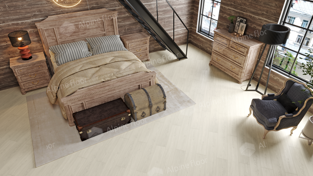 Напольная кварцвиниловая плитка Дуб Арктик