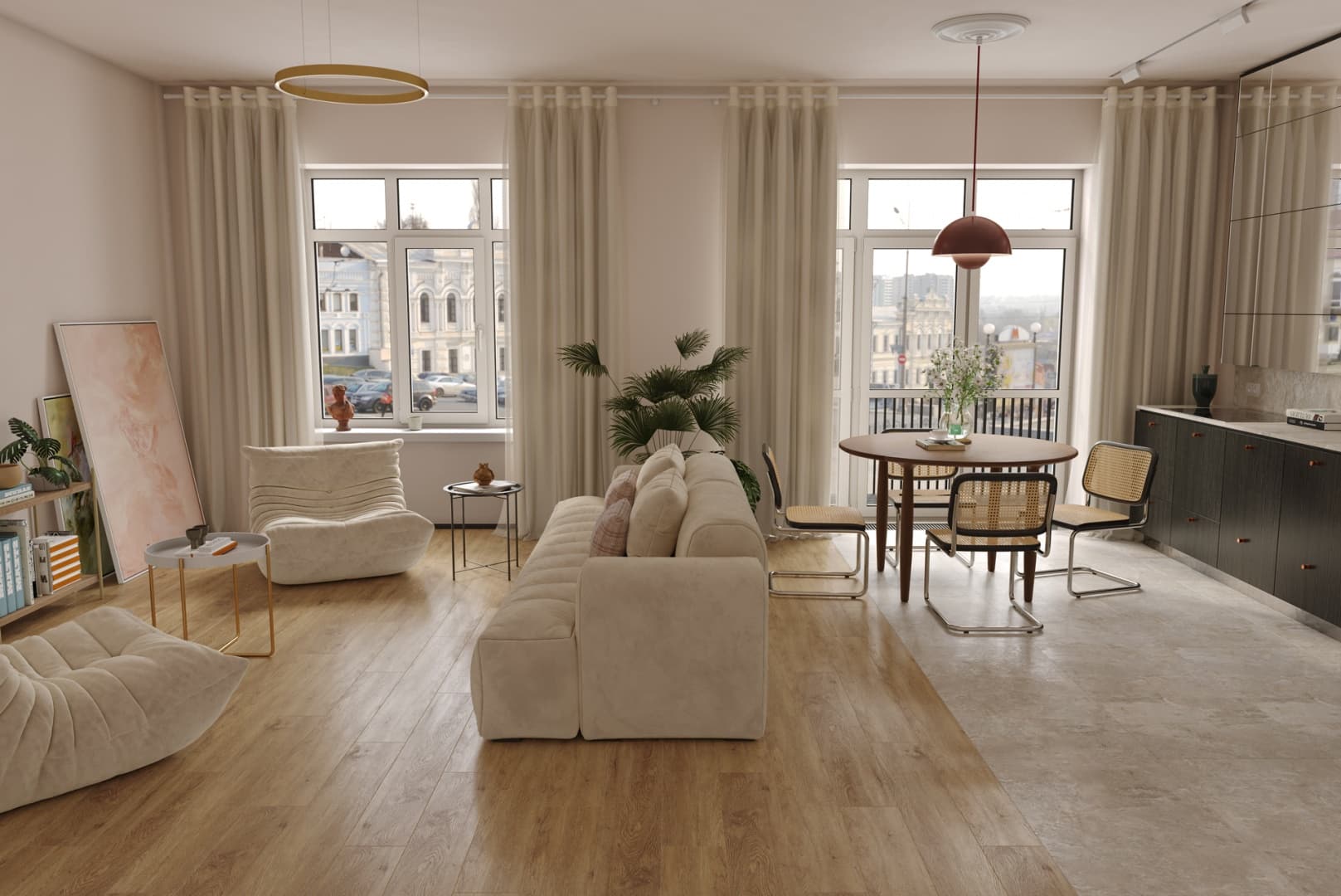 Напольная кварцвиниловая плитка ГРАНД СЕКВОЙЯ МАКАДАМИЯ